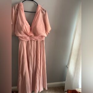 Elegant Pink Evening Gown